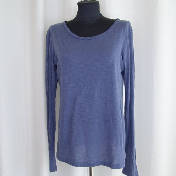 Vince Pima Cotton Blue Long Sleeve Shirt Sz M - Picture 2 of 5